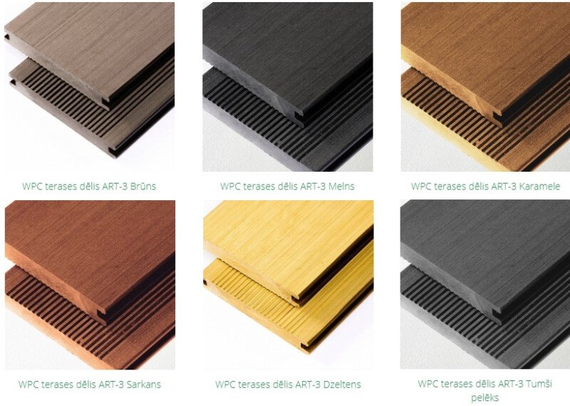 WPC terrace board ART-3 (143mmx20mm).