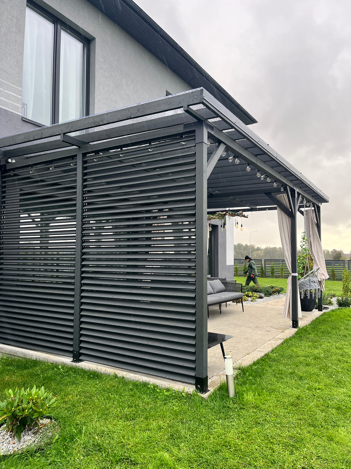 Modular canopy DIY,  7,4mx4m (monolithic roof)