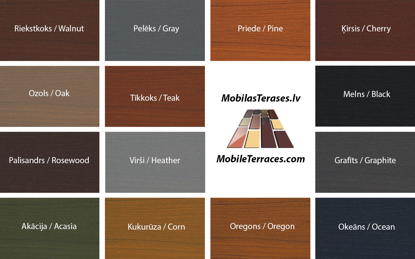 color pallete for wood