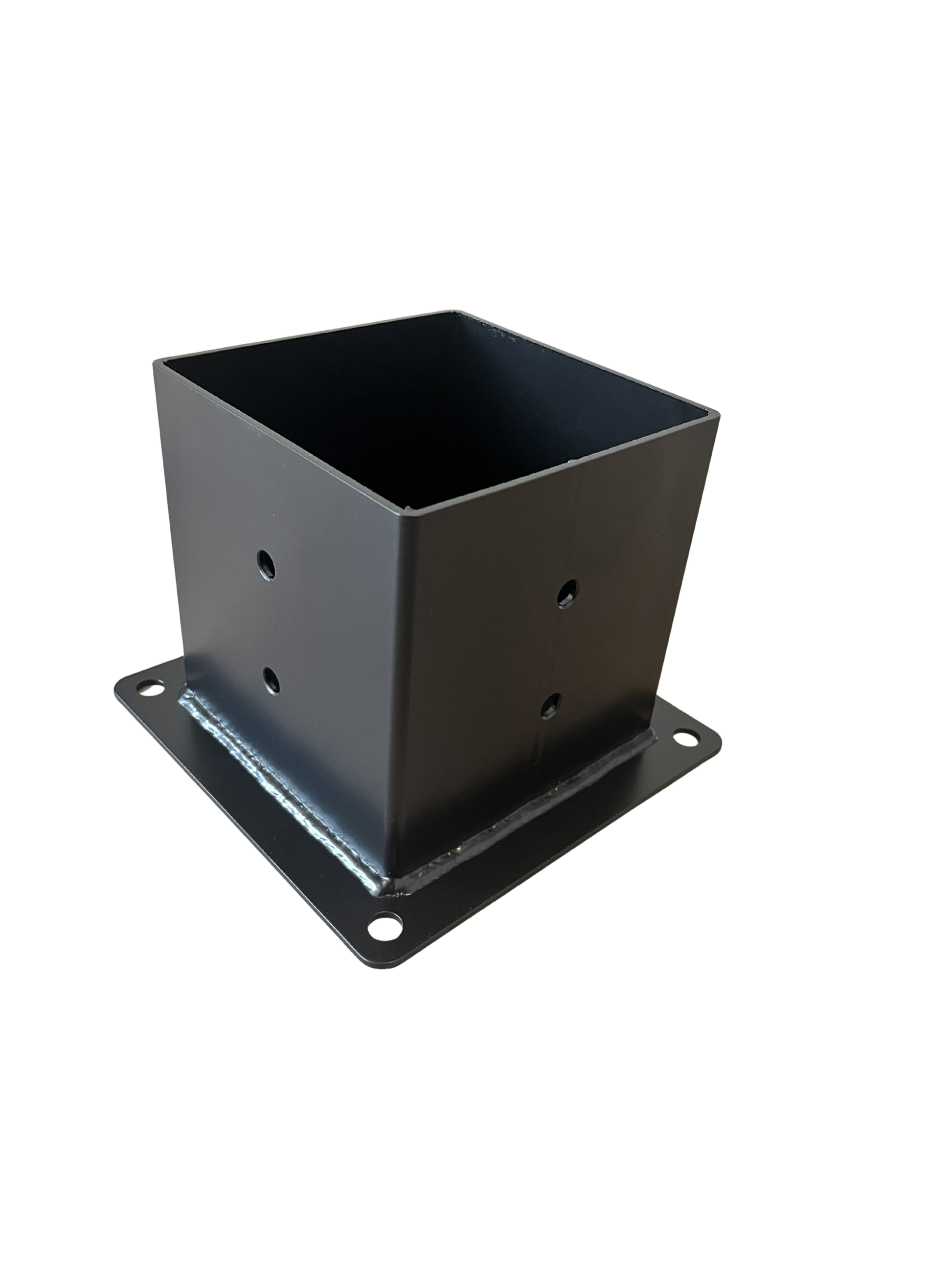 Terases Post Base Bracket for 145x145mm lumber, metal support bracket for outdoor posts and fencing installation.