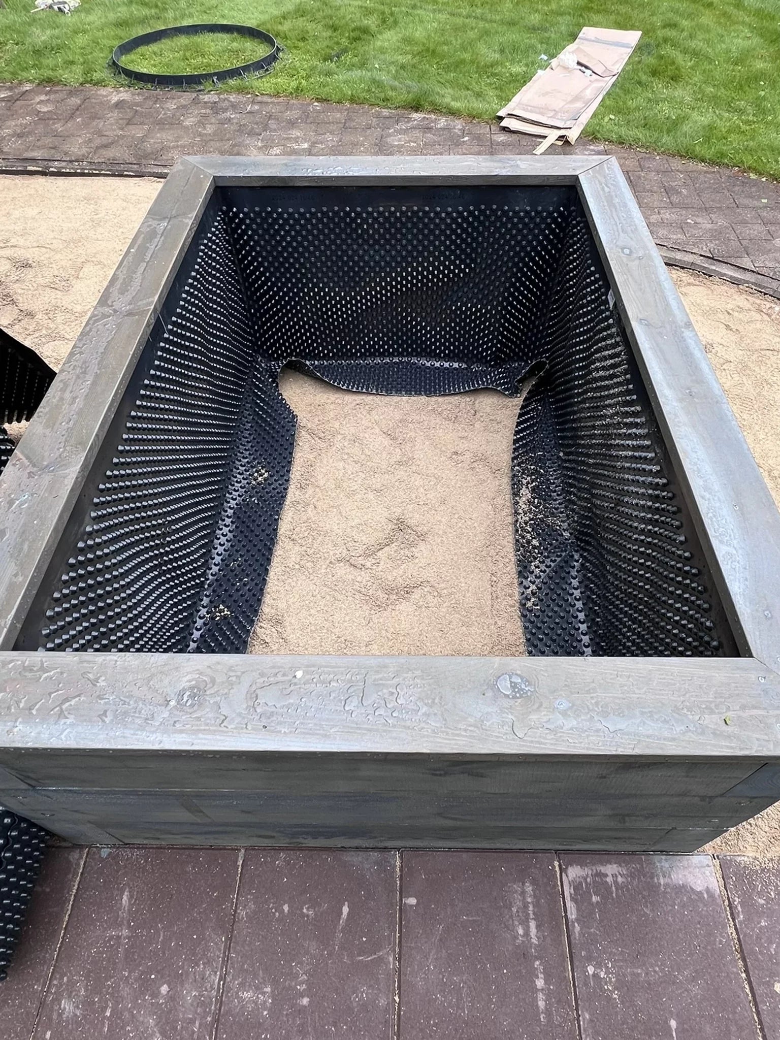 Greenhouse and Garden Raised Beds (Wood).