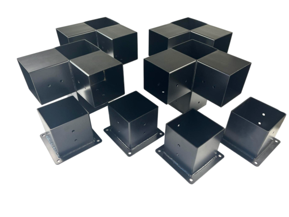 Terases canopy bracket kit with 145x145mm lumber brackets for outdoor canopy installation, shown in the image.