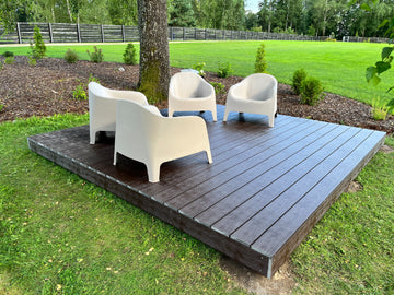 filled composite terrace deck boards