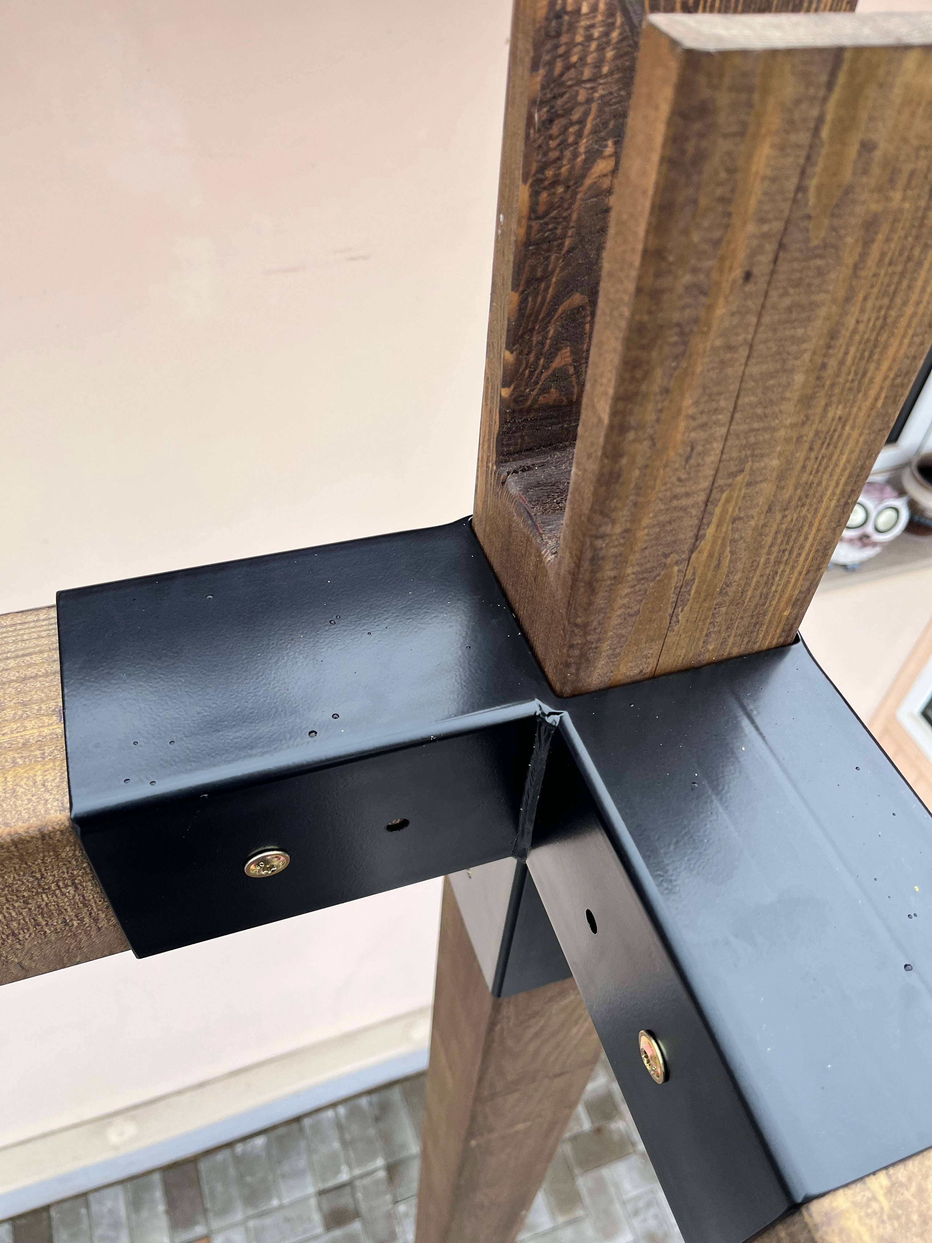 3-way Corner Bracket for Canopy (95x95mm lumber).