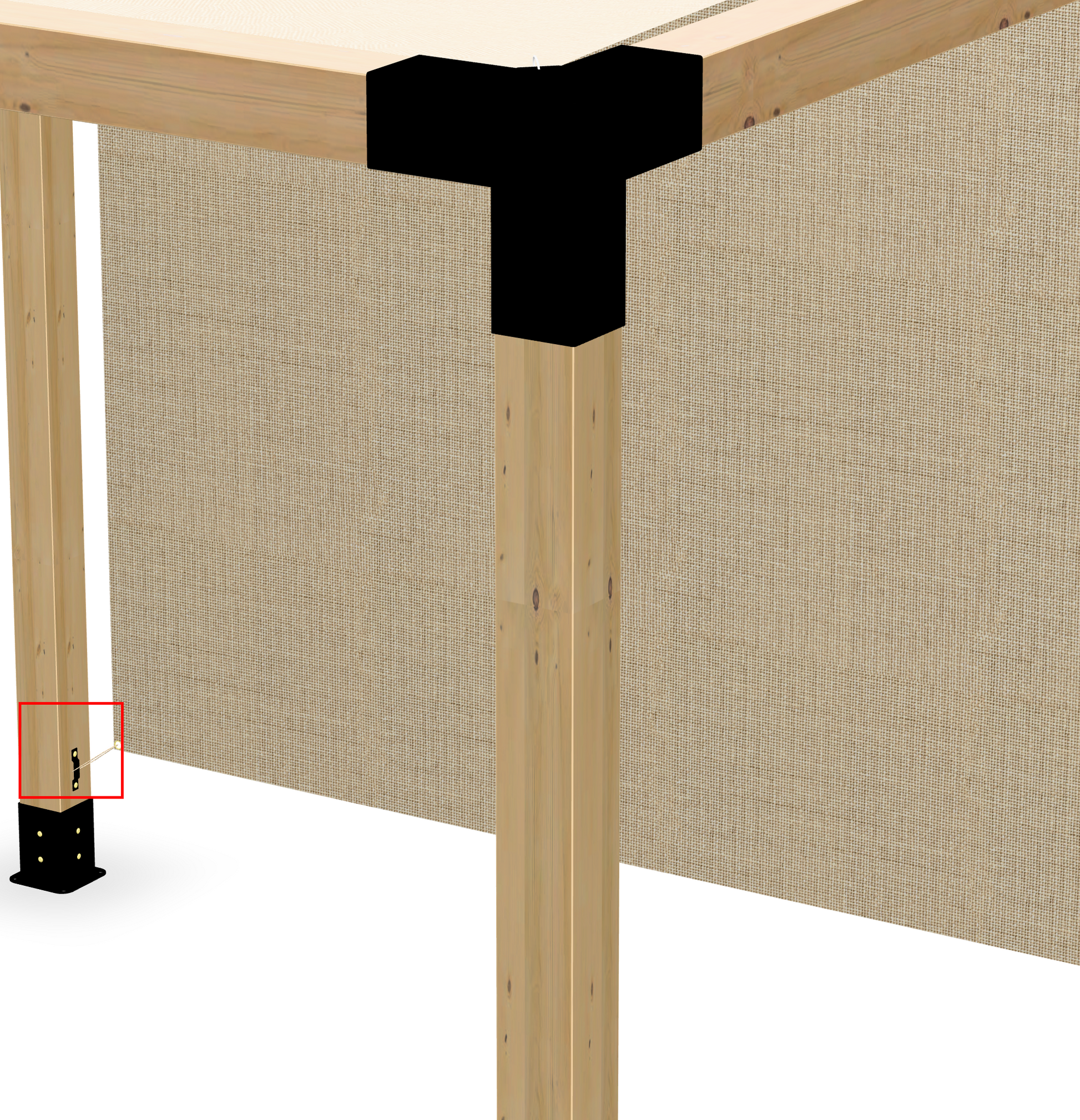 Extra Mounts for windbreak walls.