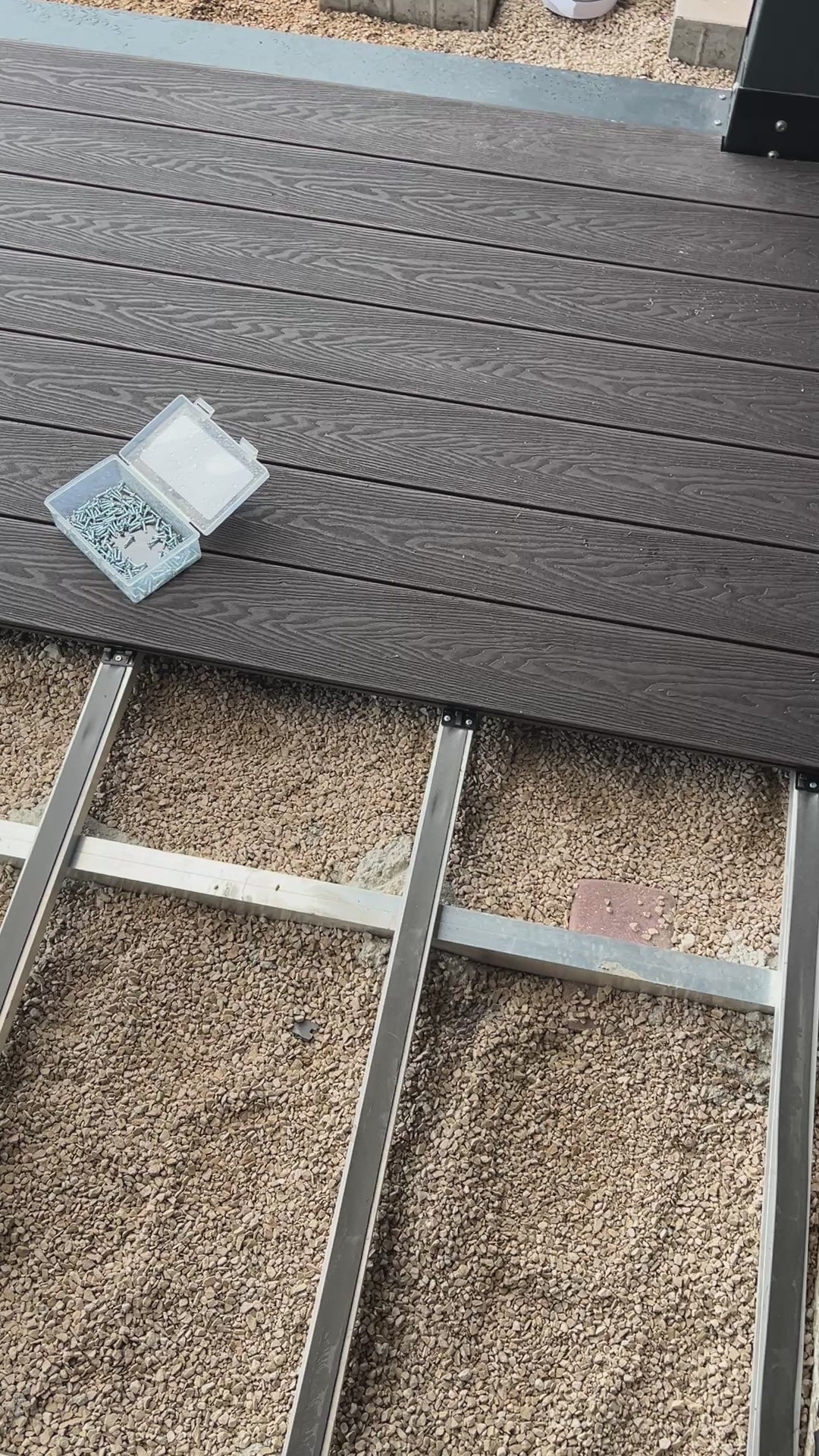 Composite (WPC) terrace deck 4mx3,2m with aluminum frame