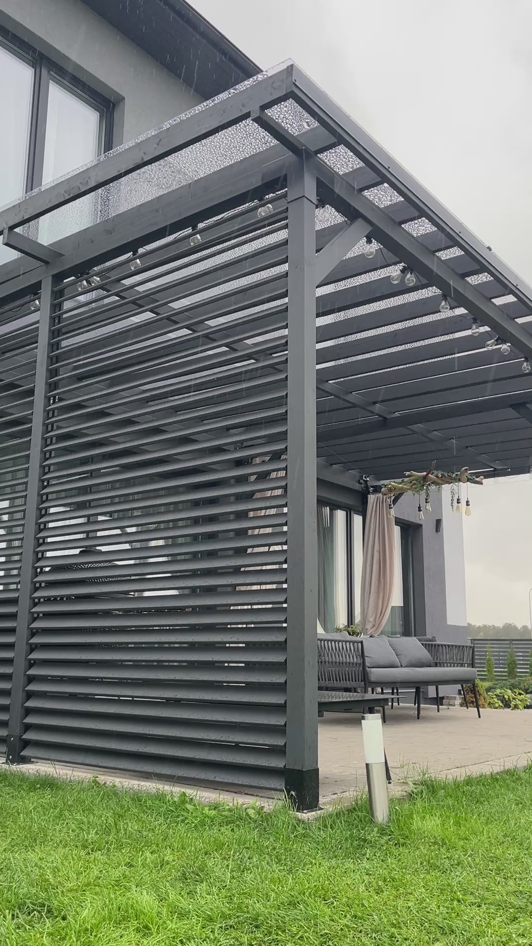 Modular canopy DIY,  7,4mx4m (monolithic roof)