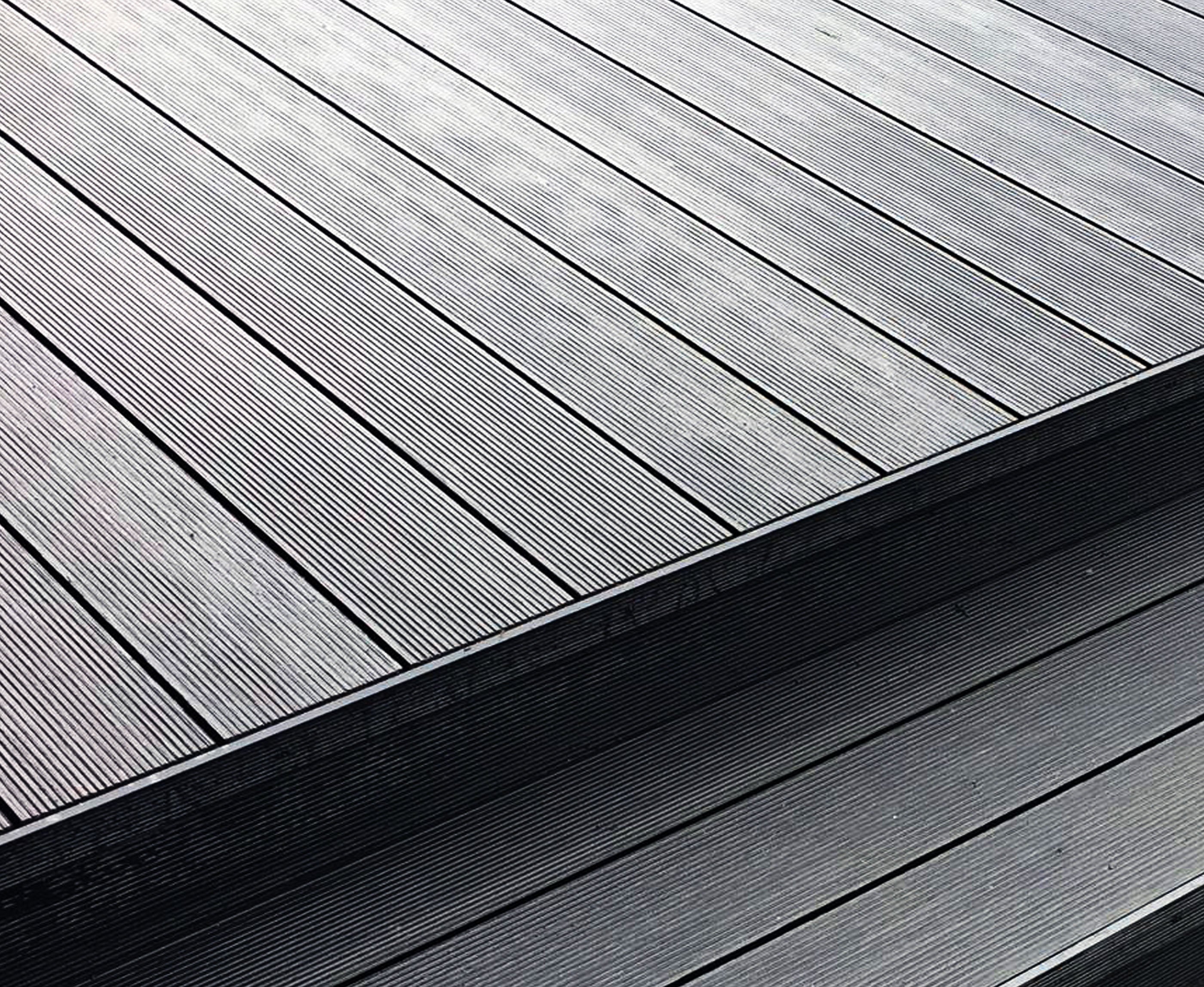 WPC terrace decorative trim strip (54x10x3000mm).